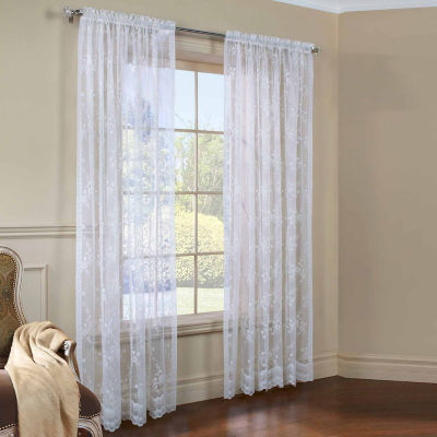 Lace White Curtains \ Drapes for Window - JCPenney